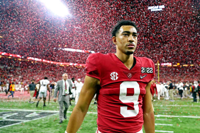 Alabama QB Bryce Young reacts to losing National Championship Game